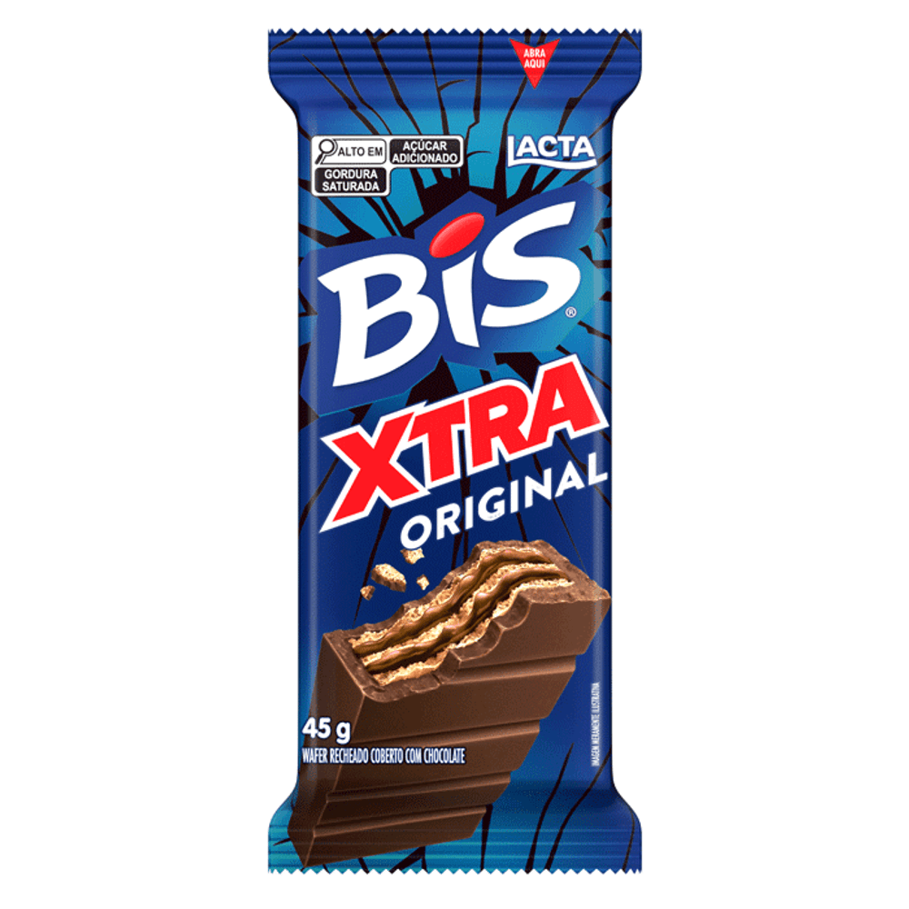 CHOC BIS LACTA 45G XTRA AO LEITE