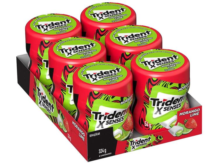 Trident Garrafa Morango c/6 CX