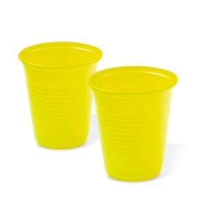 COPO PLAST 200 ML AMARELO C 08 UN