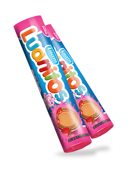 BISCOITO LUANITOS 110G SABOR MORANGO