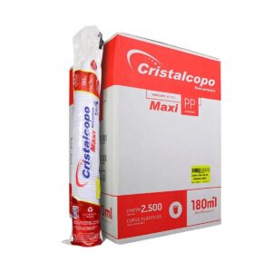COPO PP 180ML CRISTALCOPO CX2500