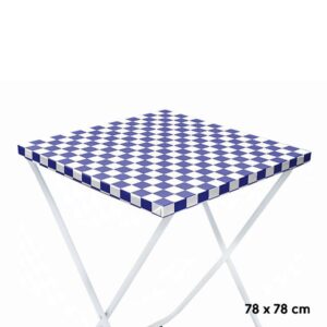 TOALHA PEROLIZADA XADREZ AZUL