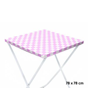 TOALHA PEROLIZADA XADREZ ROSA