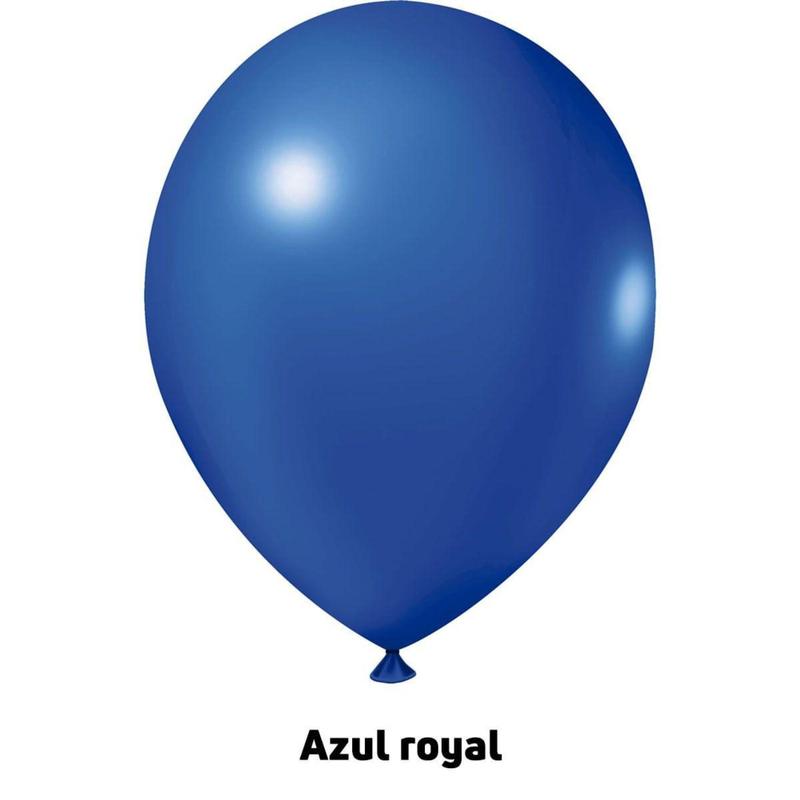 BALAO LISO 7 C/50 AZUL ROYAL