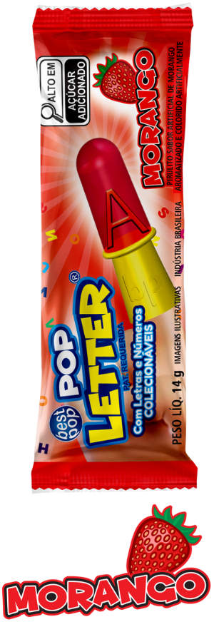 POP LETTER MORANGO