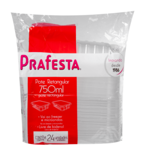 POTE RETANGULAR PRAFESTA 750ML
