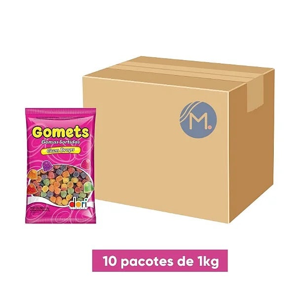 GOMA SINO GOMETS 1KG DORI SORTIDO CX0010PC