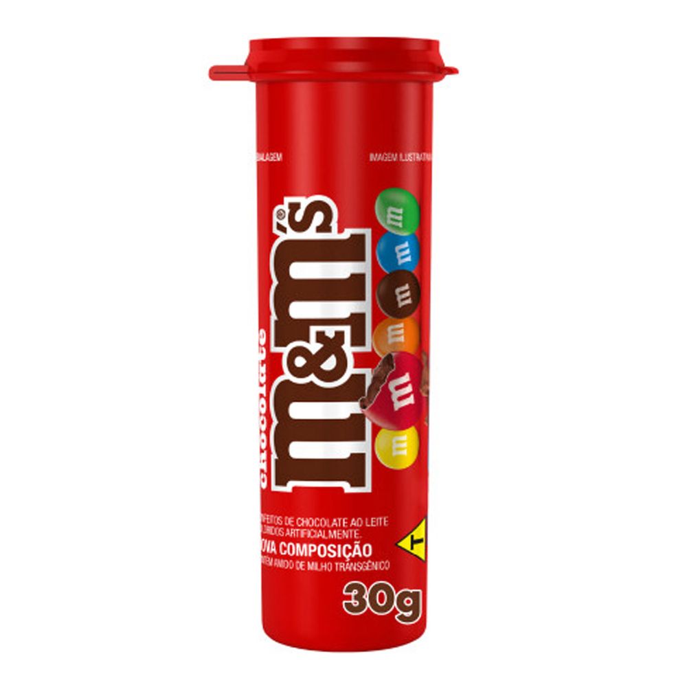 CHOC M&MS 30G MINIS CHOC LEITE TUBO UN