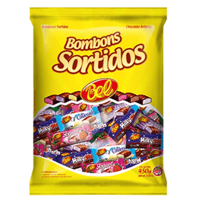 BOMBONS SORTIDOS 9G BAG 16X450G CX