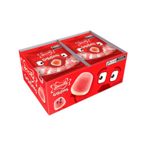 BALA DE GELATINA EM FORMATO DE MINI BEIJO 12dpX12pctX15g