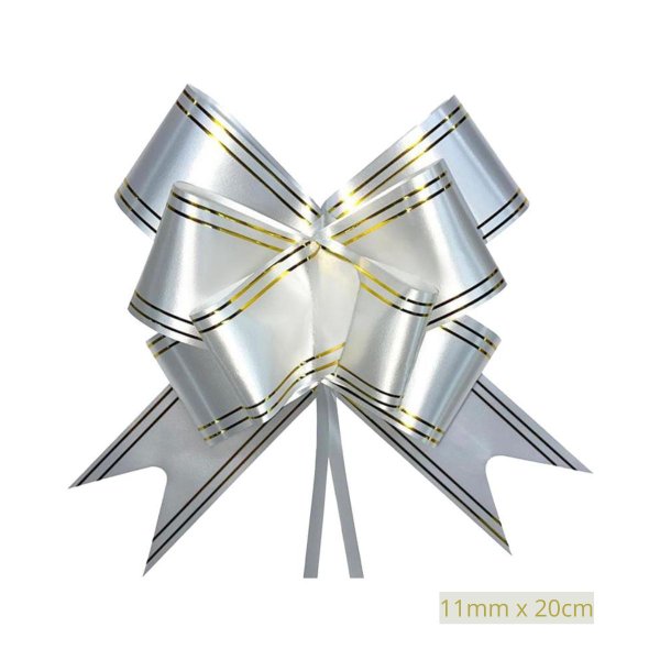 LAÇO MAGICO C/10 20CM BRANCO