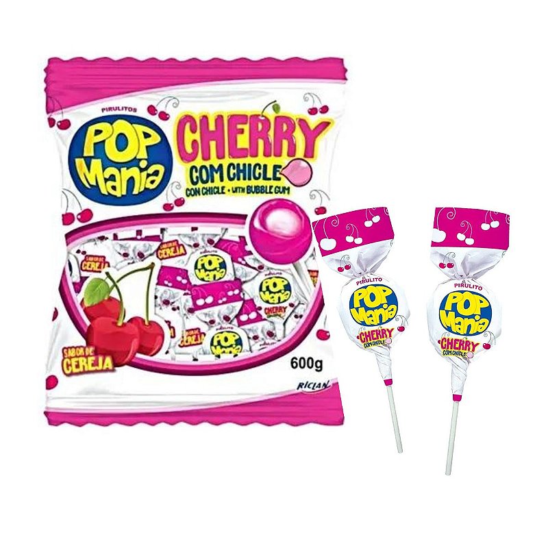 PIRULITO POP MANIA CHERRY 9G 24X500G