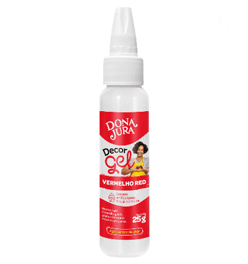 CORANTE ART. GEL VERMELHO RED DONA JURA