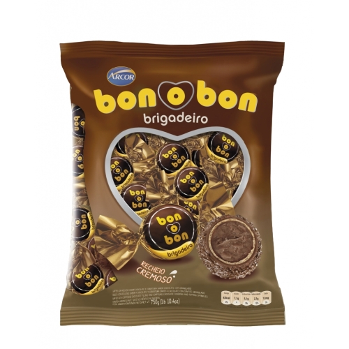 BOMBOM BONOBON PC 750GR (50UN) ARCOR BRIGADEIRO CX0012PC