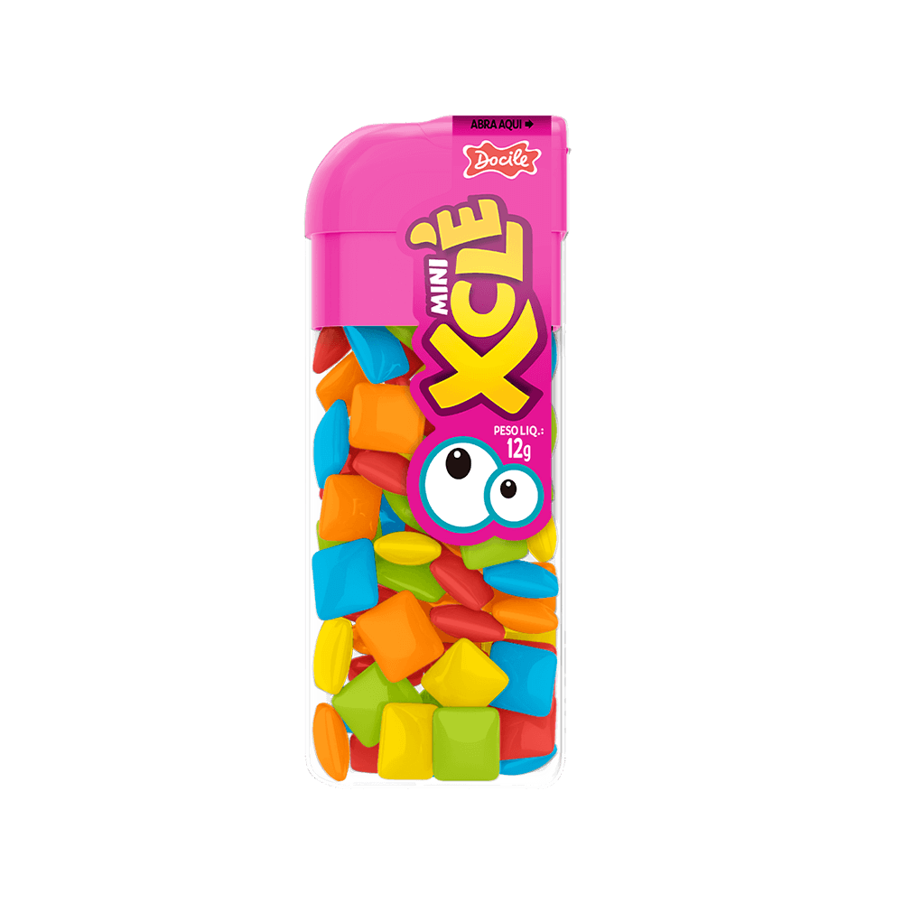 CHICLE XCLE 12G TUTTI-FRUTTI DOCILE