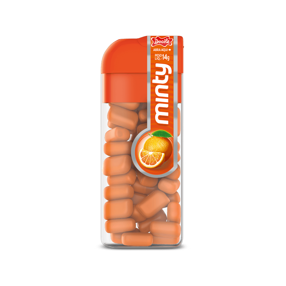 PASTILHA 14G MINI MINTY LARANJA