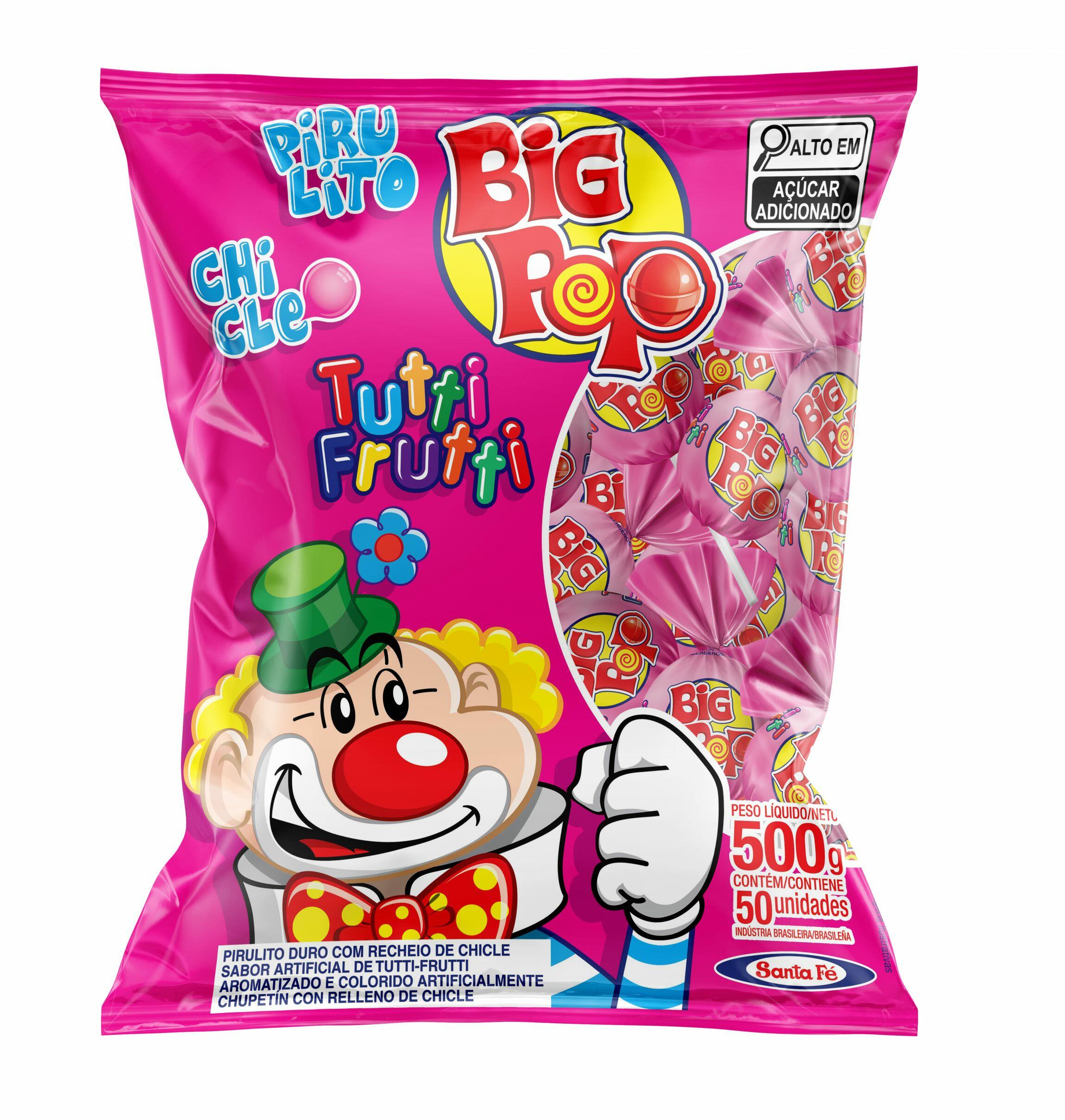 PIRUL BIG POP TUTTI FRUTTI 500G CX30PCX50UN STA FE