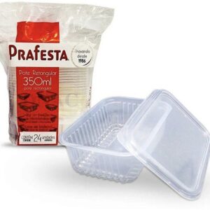 POTE RETANGULAR PRAFESTA 350ML