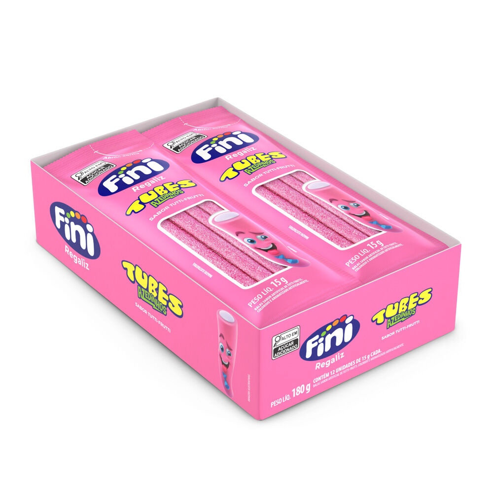 BALA GEL TUBES DP 12X15GR FINI TUTTI-FRUTI