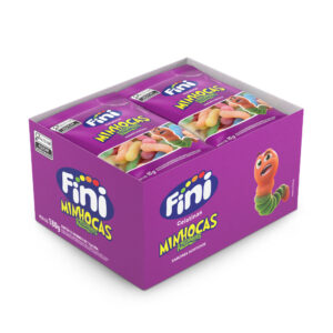 BALA GEL MINHOCAS CITRICAS 12X15GR FINI DISP.