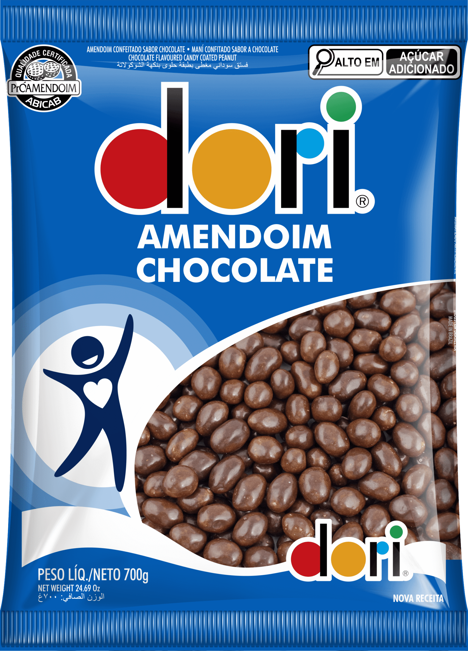 AMENDOIM DORI CHOCOLATE 700G