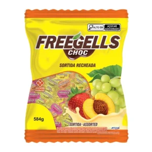 BALA FREEGELLS CHOC BRANCO SORTIDA 475G