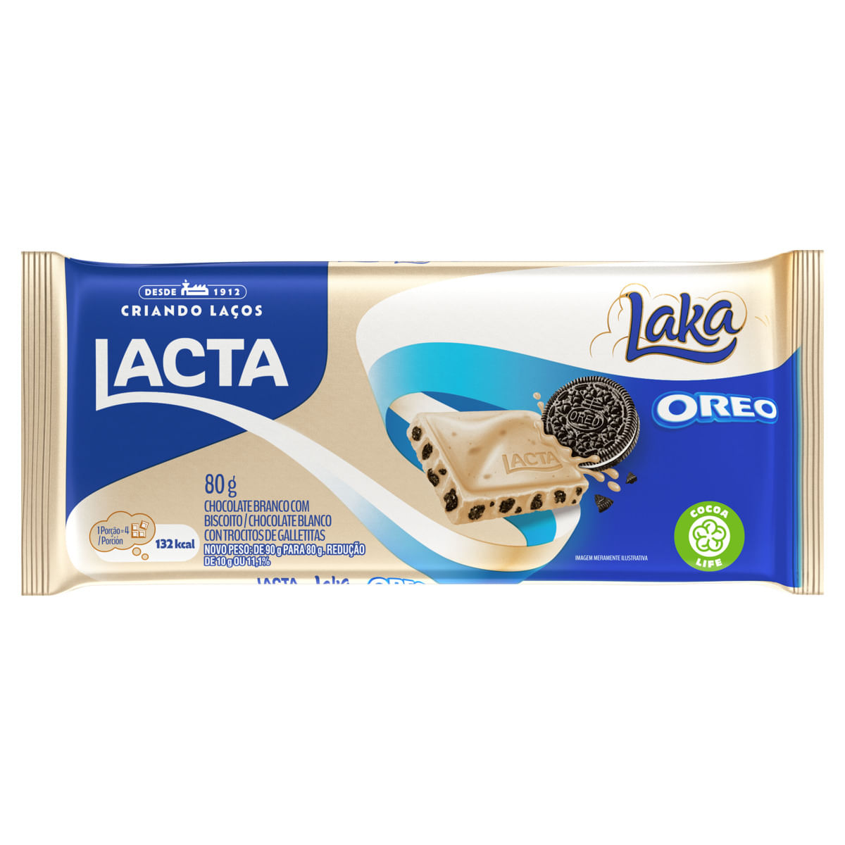 Laka Oreo Branco 80G