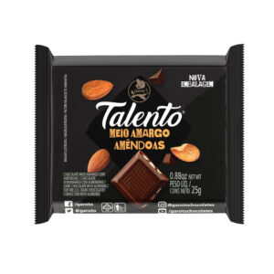CHOC TALENTO MEIO AMARGO 25G UN