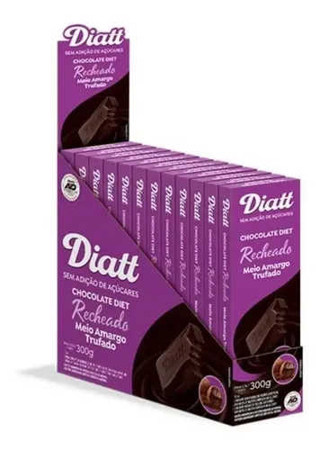 DIATT DISPLAY TABLETE MEIO AMARGO 4X12UNX25G CX