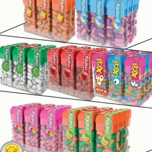 BALA TIPO PASTILHA MINI MINTY SORT MISTO TORRE