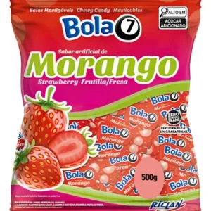 BALA BOLA7 MORANGO 500G
