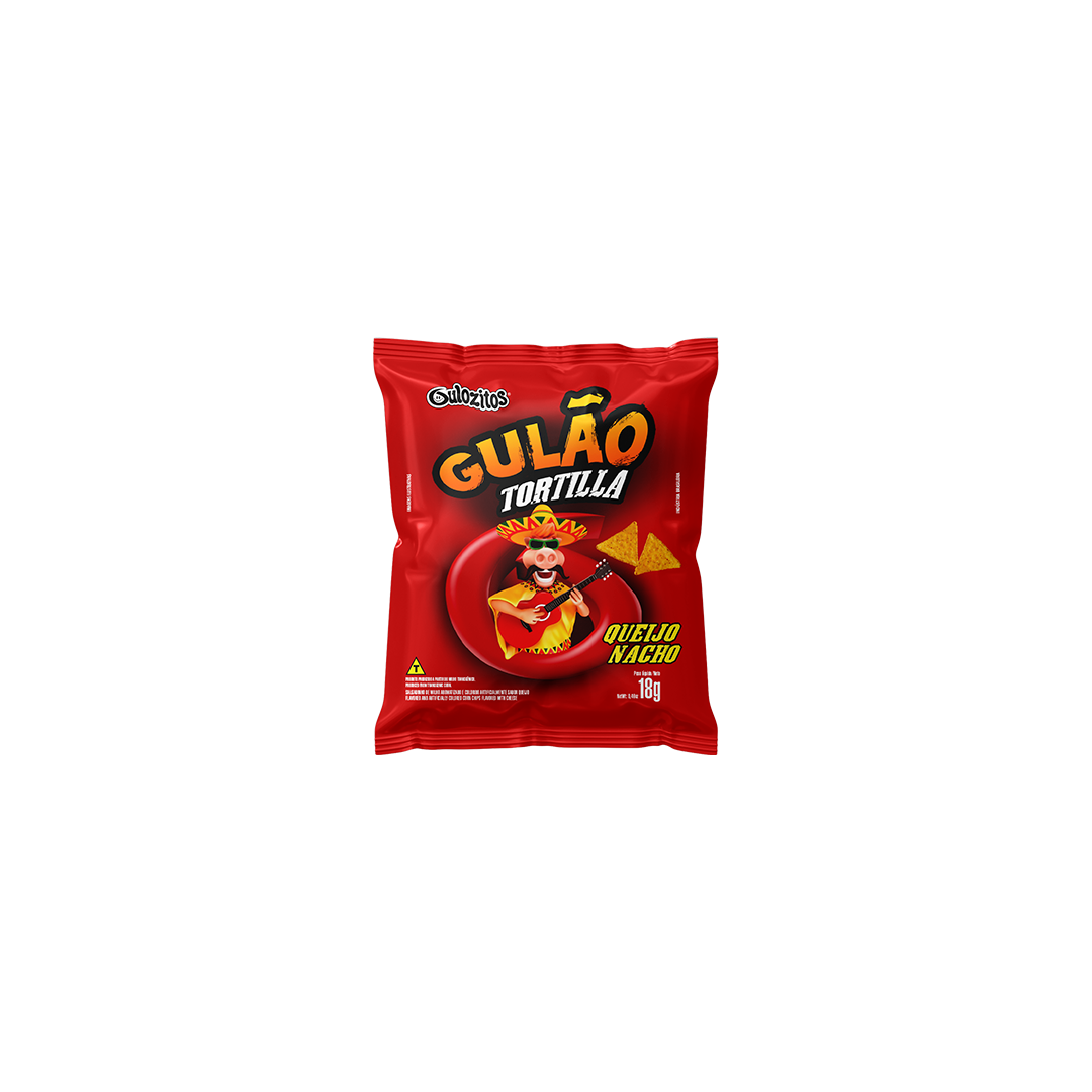 GULAO TORTILLA QUEIJO NACHO 18G UN