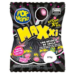 PIRULITO POP MANIA MAXXI CEREJA 12X24X28G