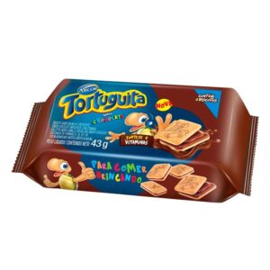 BISCOITO RECH. TORTUGUITA CHOC 43G