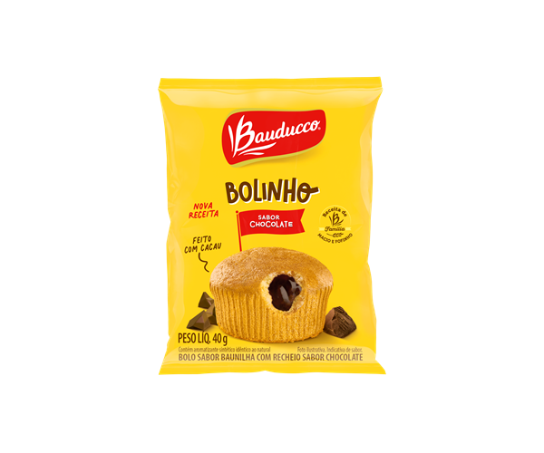 BOLINHO BAUDUCCO 40G CHOC C/BAUN.