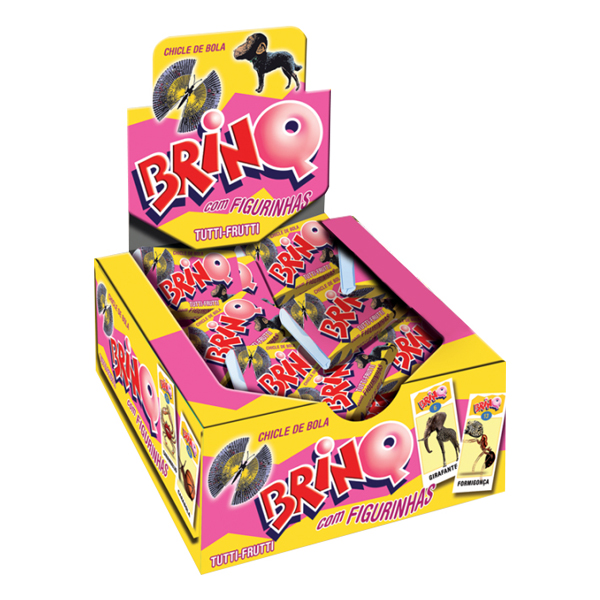 CHICLE BOLA BRINQ-BICHOS TUTTI FRUTTI 24X350 GR