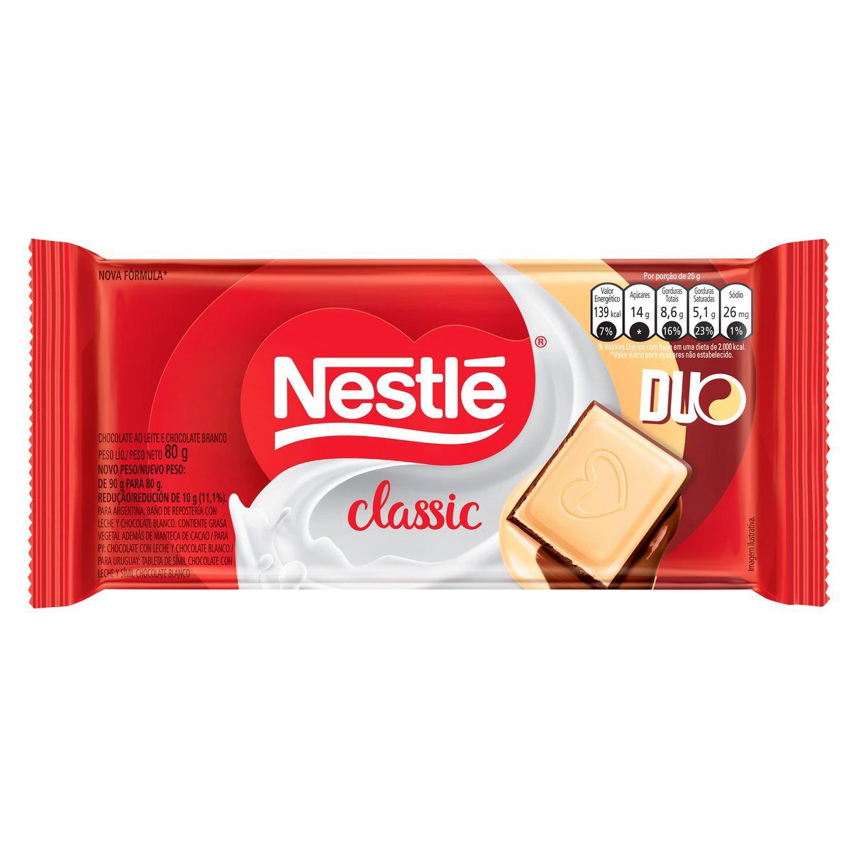 CHOC. CLASSIC DUO 80G UN