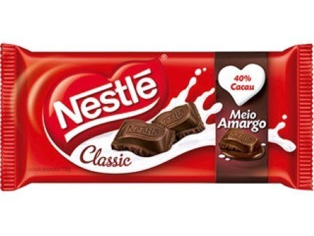 CHOC. CLASSIC MEIO AMARGO 80G UN