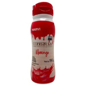 COBERTURA P/SORVETES MORANGO MARVI 190G