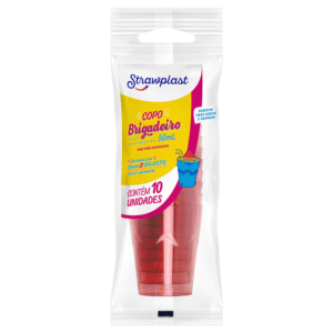 COPINHO BRIGADEIRO 25ML VERMELHO C/10UN
