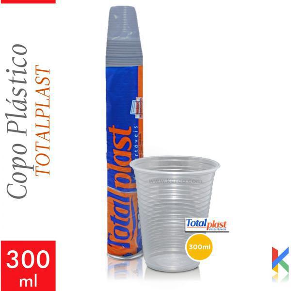 COPO TOTALPLAST 300ML PP C/100