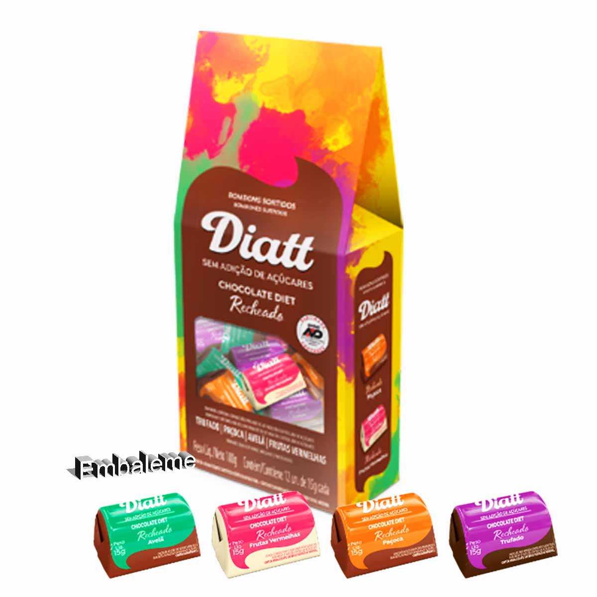 DIATT BOMBOM MISTO DIET 10X12UNX15G