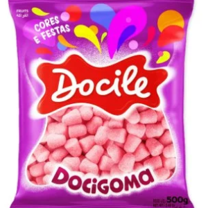 BALA DE GOMA EM FORMATO DE MINI SINO ROSA UN