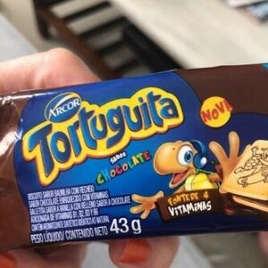 BISCOITO RECH. TORTUGUITA CHOC 43G