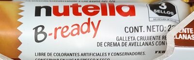 B-READY NUTELLA 22GR