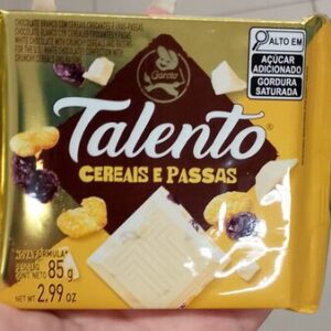 choc talento cereais e passas