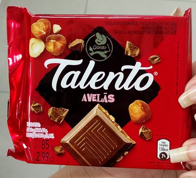 TALENTO Tab Leite Avelas 85g und