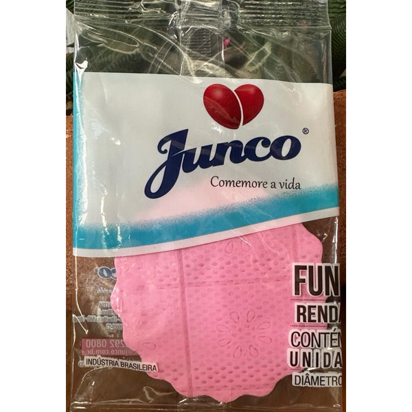FUNDO RENDADO N 7 ROSA C 100 UN