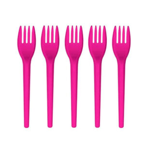 GARFO PLAST. ROSA C/30
