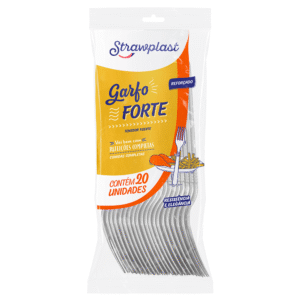 GARFO PLAST REFEICAO REFORCADO BRANCO C 20 UN